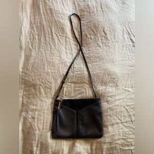 Stella and Dot Covet Black Leather Crossbody Purse